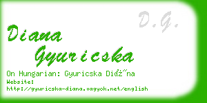 diana gyuricska business card